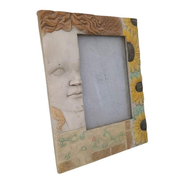 roman face and flowers decorative picture photo frame - Picture 1 of 5